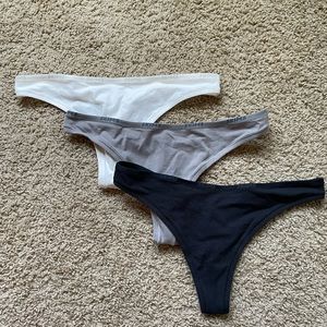 Skims cotton logo thongs